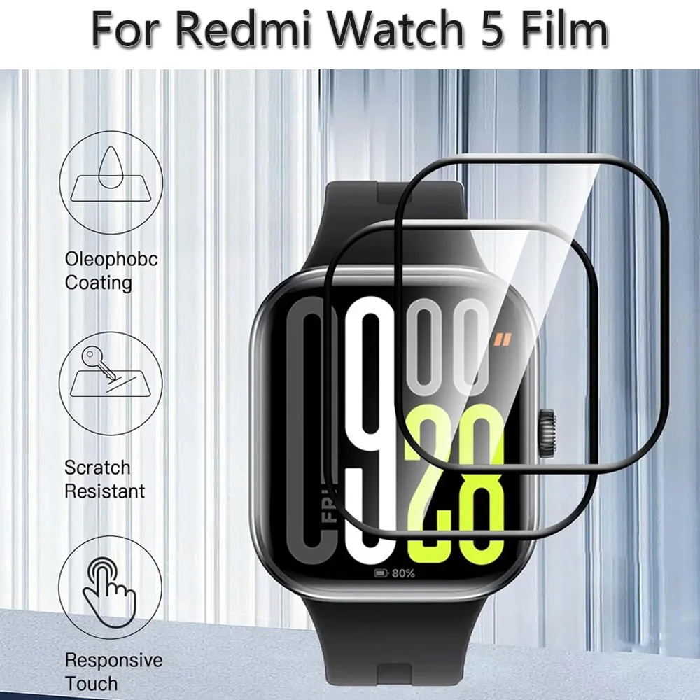 Composite Membrane Protector for Redmi Watch 5 Curved Screen Protector for Redmi Watch5 Ultra-HD Full Protective Accessories