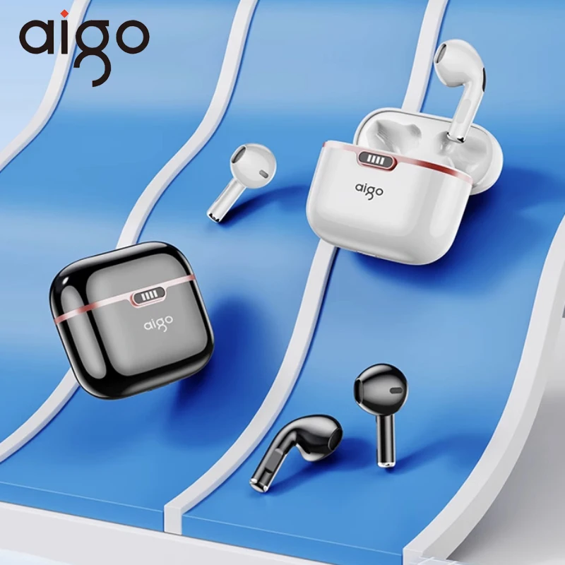 Aigo XP10 TWS Wireless Bluetooth Headset Sports Earphones for Men Women Battery Display HD Voice 13mm Dynamic for iPhone Huawei