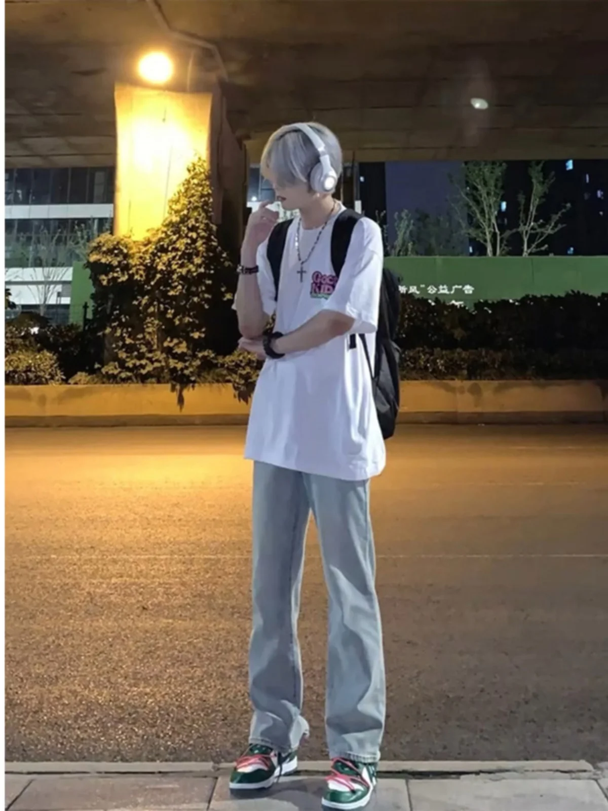 

Светло-голубые прямые джинсы Slim Fit в американском стиле для мужчин, летние модные брюки в стиле High Street, молодежные хлопковые брюки в стиле ретро