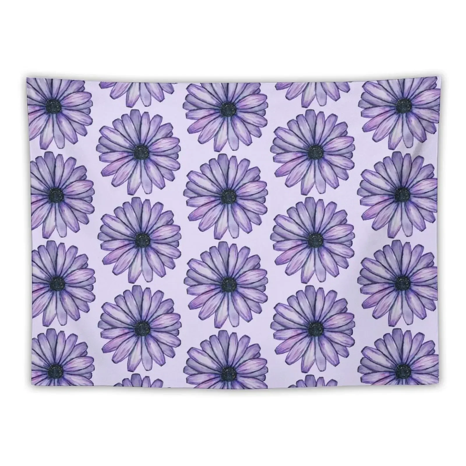 

Watercolor Purple Daisy Flower Tapestry Luxury Living Room Decoration Cute Room Things House Decorations Room Decor Tapestry