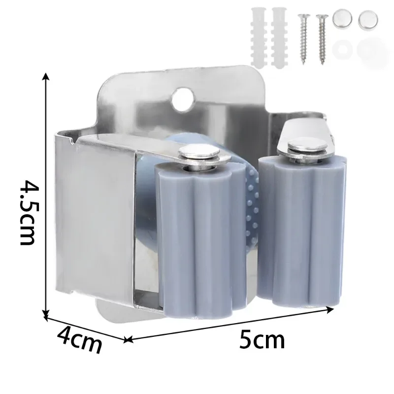 1/5 szt. Hak do przechowywania miotły do mopa montowany na ścianie uniwersalny stojak do przechowywania ze śrubą łazienka wodoodporne narzędzie do