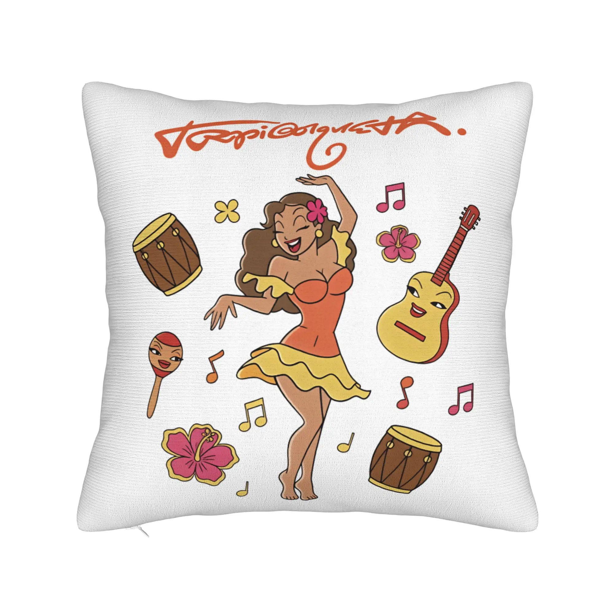 Pillow Cover Karols G Tropicoqueta Tour 2026  Vintage Pillow Case For Sofa Couch Bed Living Room Pillowcases