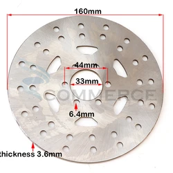 6 Hole 160mm Rear Brake Disc Plate For 50cc 70cc 90cc 110cc ATV go kart Quad Dirt Bike electric scooter Motorcycle Accessories