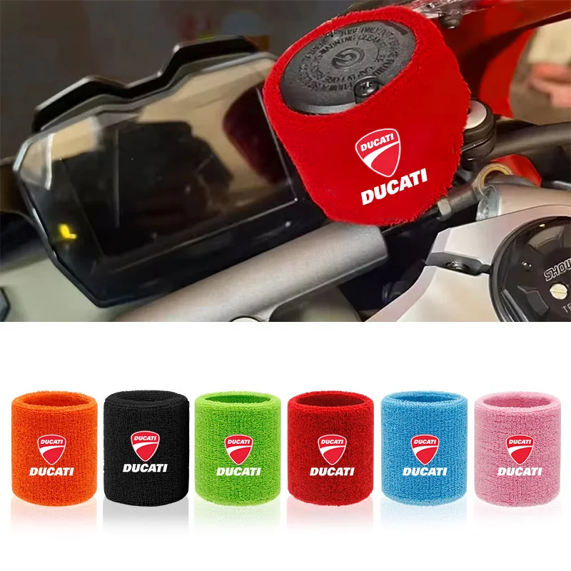 Calcetín de tanque de carreras para motocicleta, calcetín de depósito de embrague de freno de aceite fluido delantero para Ducati Monster Panigale Superleggera V4 V2 Scrambler