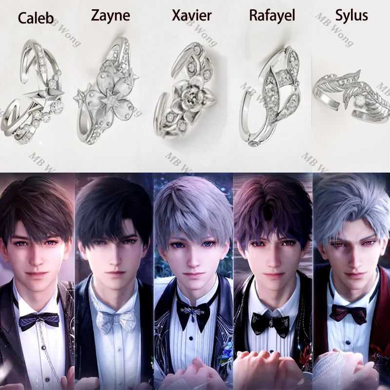 

Игра Love and Deepspace Sylus, реквизит для косплея Zayne Xavier Caleb Rafayel, обручальное кольцо для любви, обручальное кольцо, подарок, Хэллоуин, вечеринка