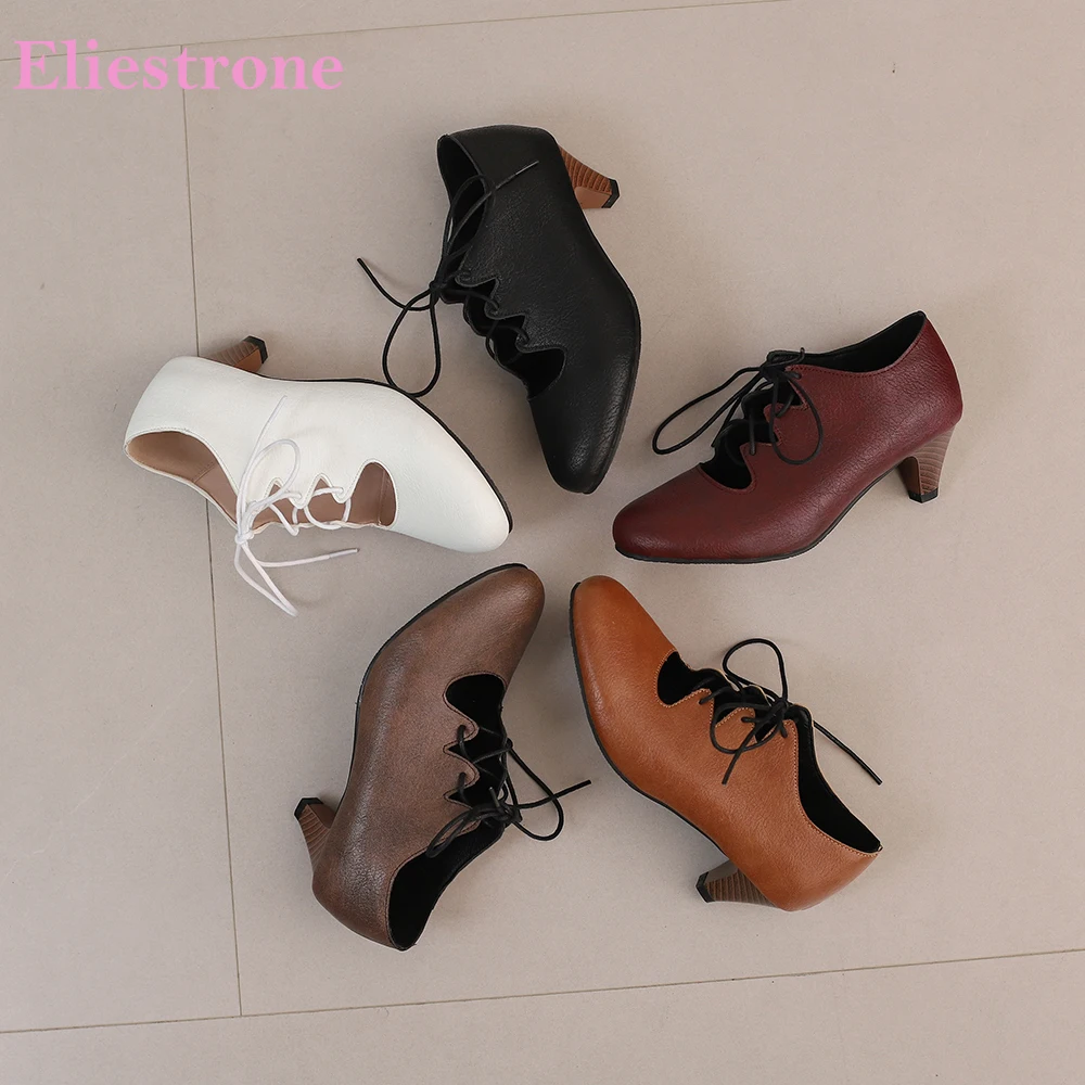 

2025 New Spring Classic Black Brown Women Pumps Sexy Round Toe 5cm Med Heels Lady Casual Shoes Plus Small Big Size 32 43 46 50