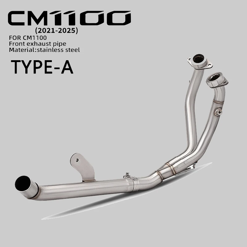 High - Efficiency Escape Motorcycle Exhaust Header Link Pipe For Africa Twin 1100 CRF 1100 CRF1100L CRF1100 2020 2021 2022 2023