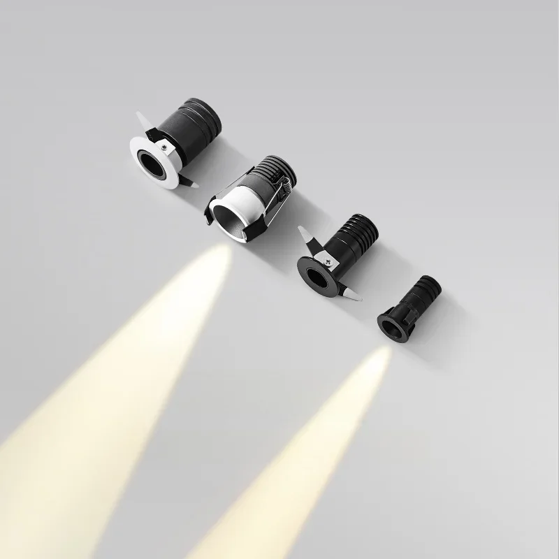 LED راحة ثقب صغير صغير 1W2W3W4W5W عميق مضاد للوهج جميع الألومنيوم إضاءة داخلية سطوع عالية جودة الأضواء #4