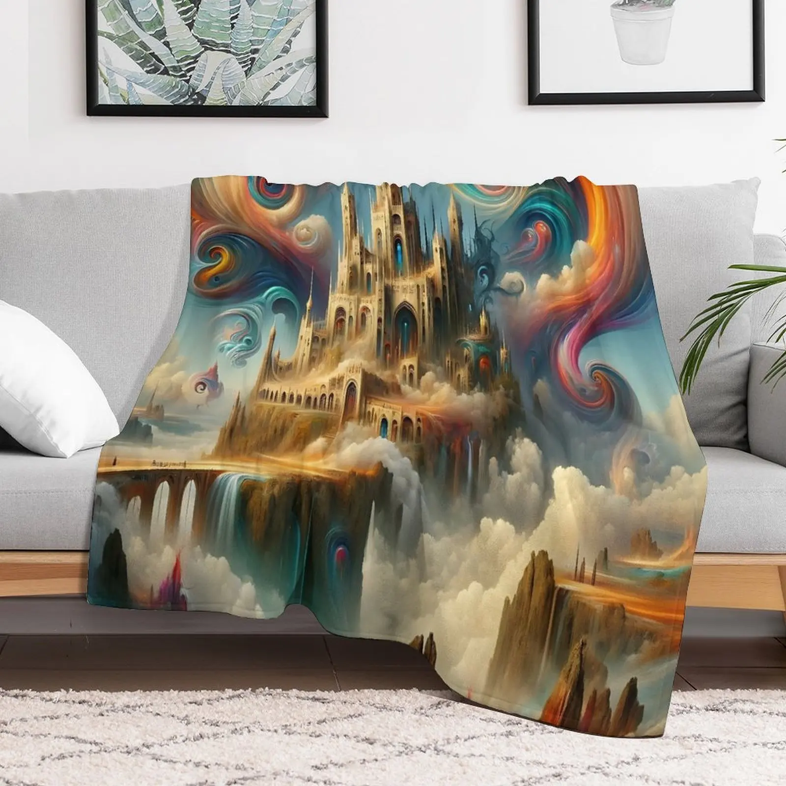 

In the Court of the Crimson King - King Crimson - Original Poster Design Throw Blanket decorative Weighted Hairys Blankets