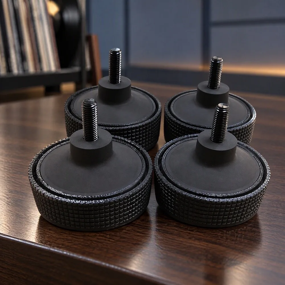 4PCS Turntable Stability Feet for Technics For SL-1200 For MK2 MK5 MK6 For SL-1210 and Compatible Turntable Models