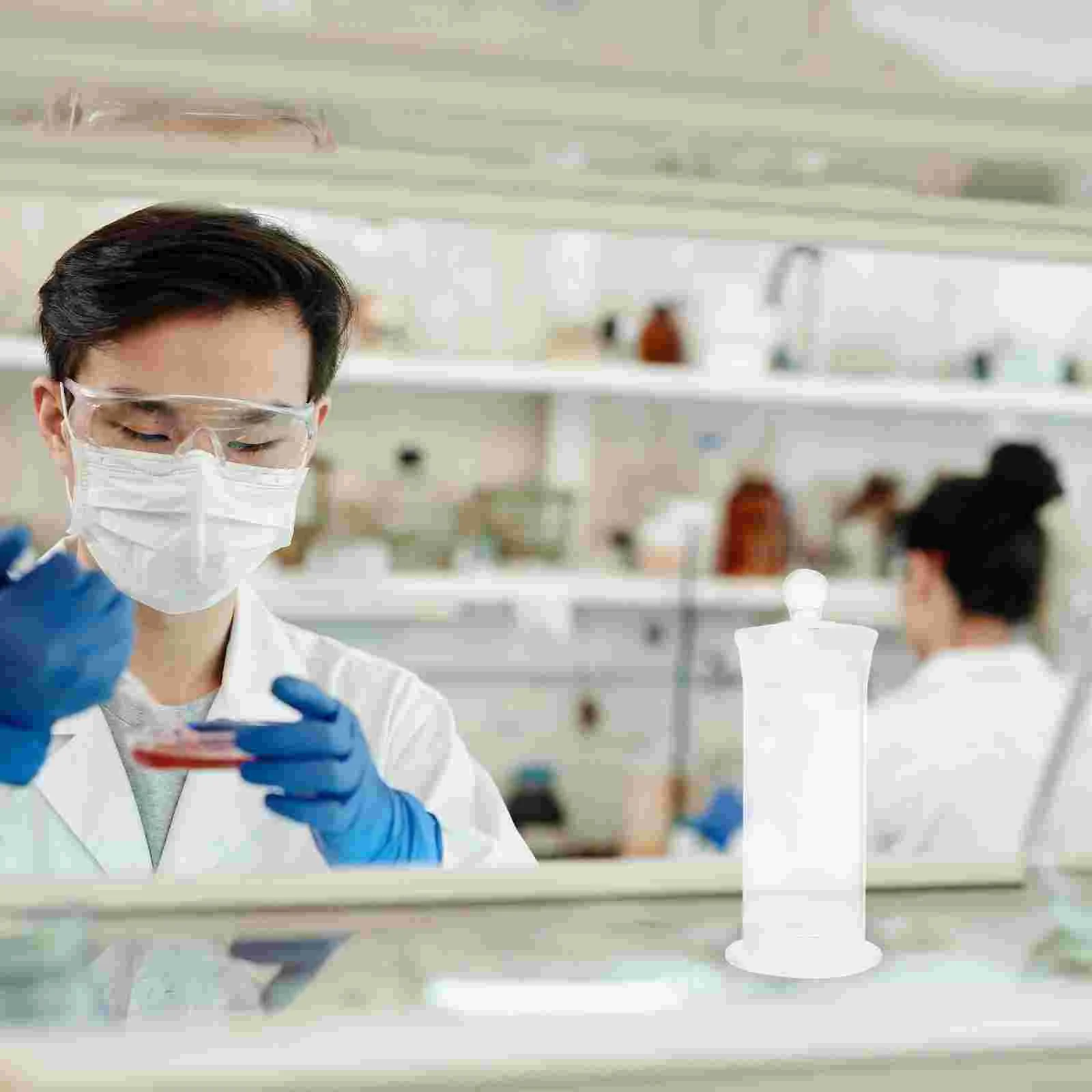 High Temperature Resistance Laboratory Sample Bottle Supplies Glass Specimen Display Dome Reagent with Lid