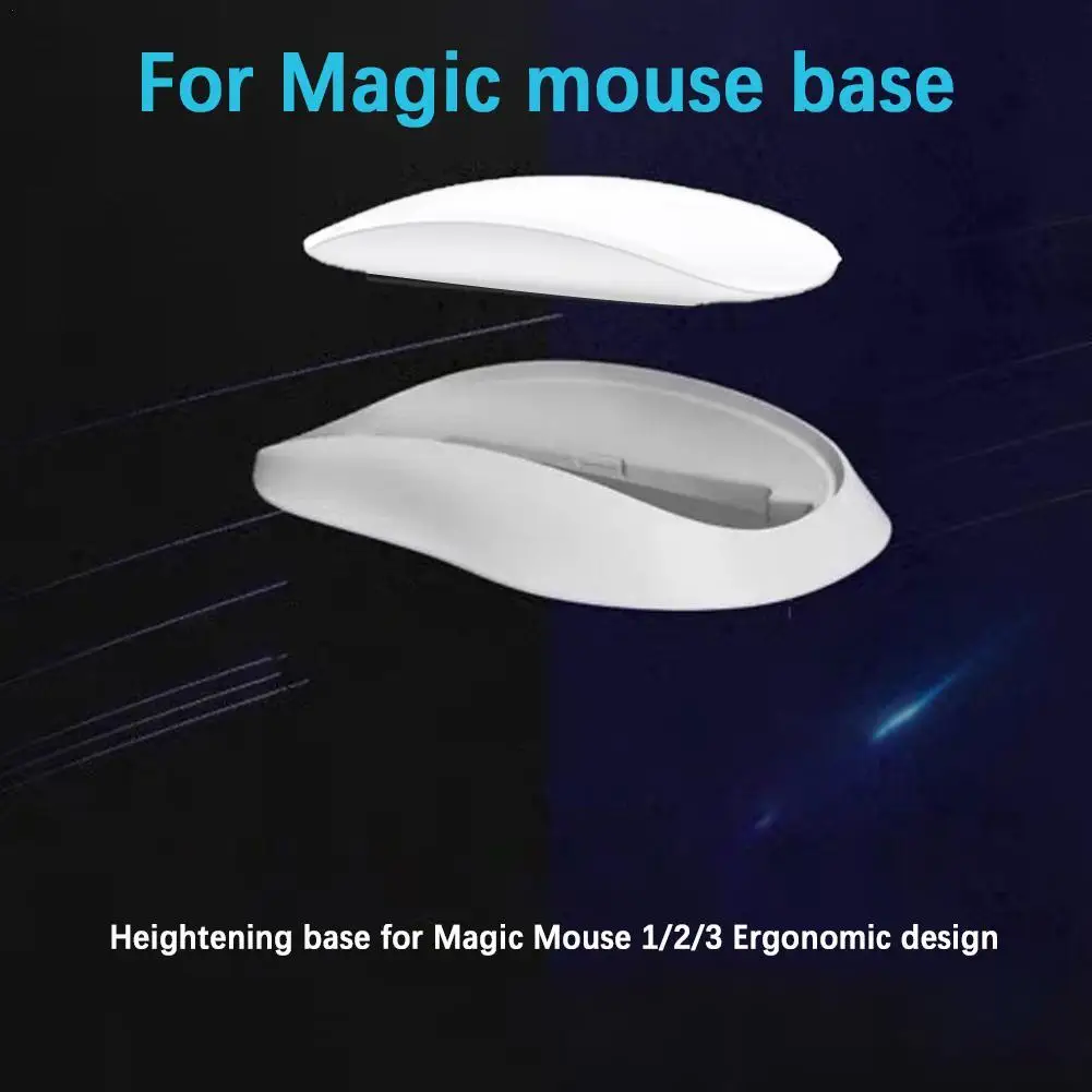 Base do mouse de carregamento sem fio para Apple Magic Mouse, ergonômico Pad Shell, aumento da altura, Palm Rest elevado, 3 2 1