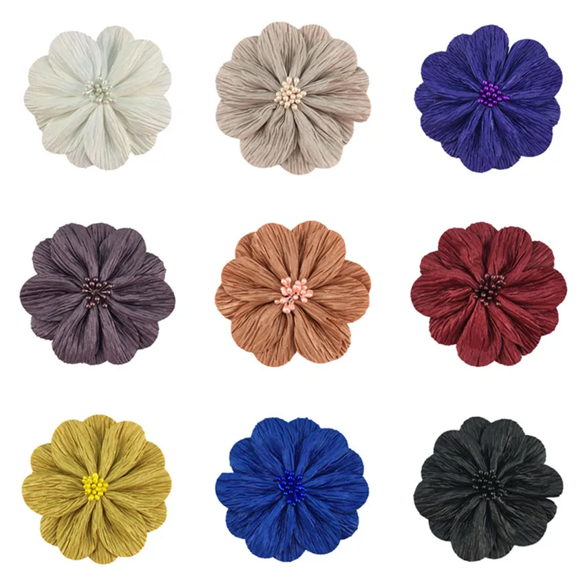 

300 шт. 8,5 см цветы ручной работы аксессуары для волос обувь цветок корсаж ручной букет украшения оптовая продажа шт.