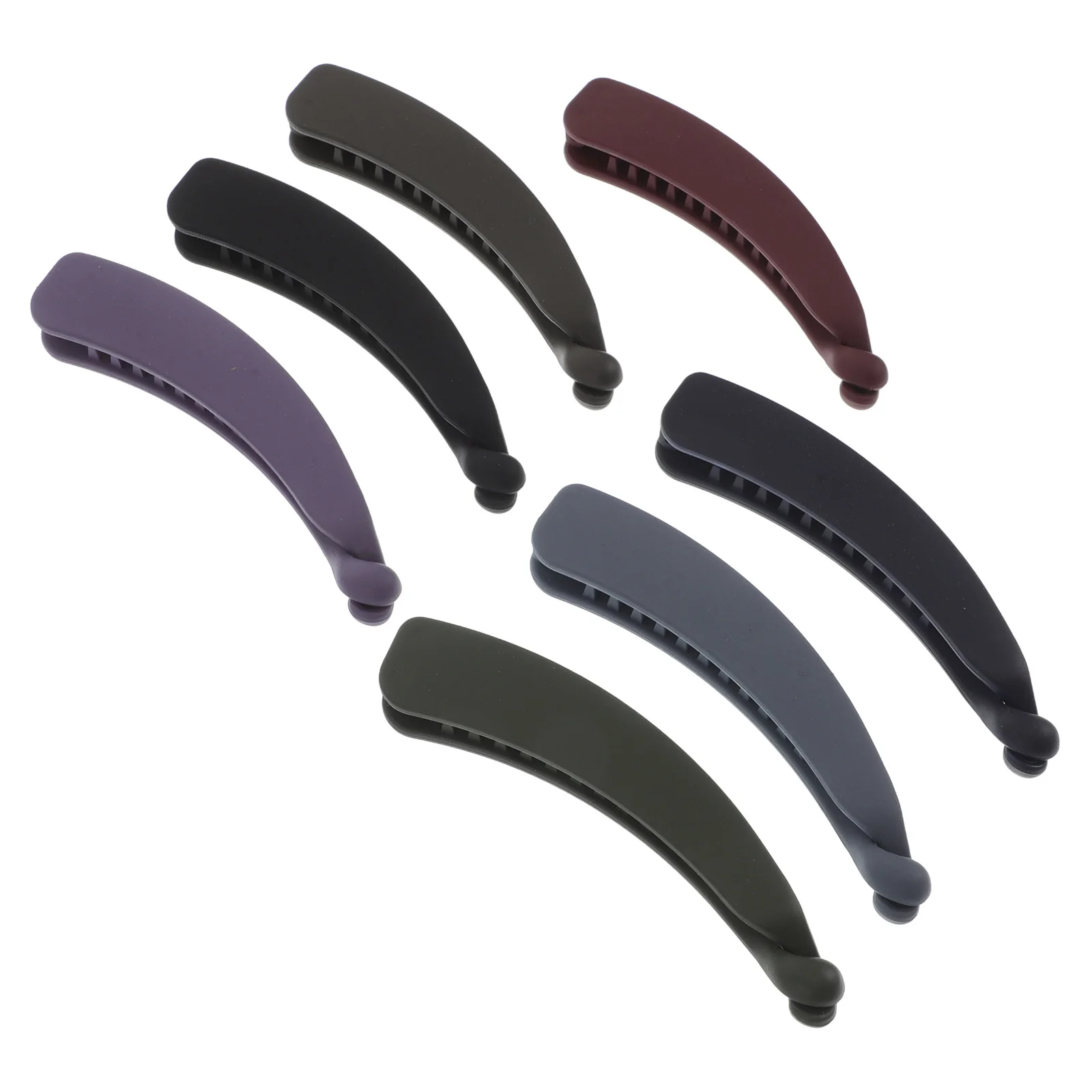 

7 шт., зажимы-бананы для женщин, винтажные толстые вьющиеся аксессуары, прочный материал ПК, легкая повседневная одежда, длинные волосы, подходят