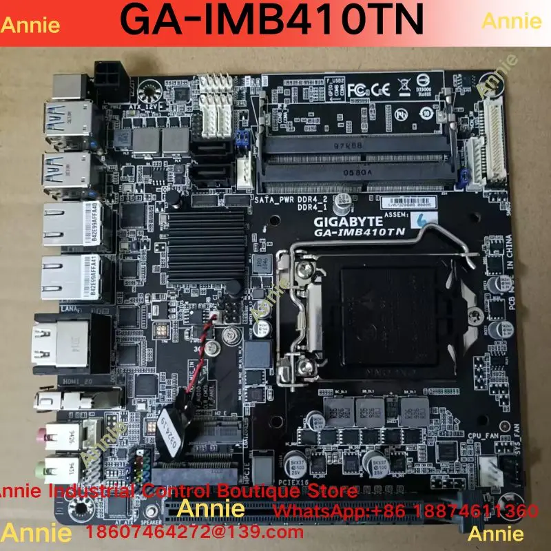 brand-new  GA-IMB410TN, industrial control motherboard, 410 chipset, ultra-thin ITX motherboard