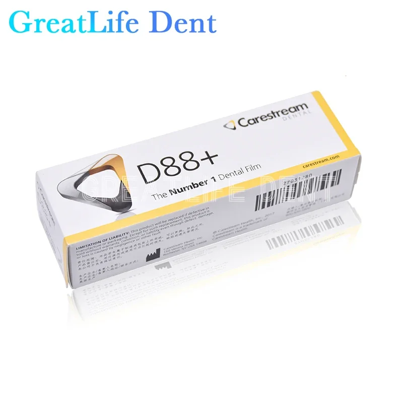 GreatLife Dent 100pcs/box Quick Developing High Definition X Ray Film Kodak D88+ Dental X-ray Film X-ray Films