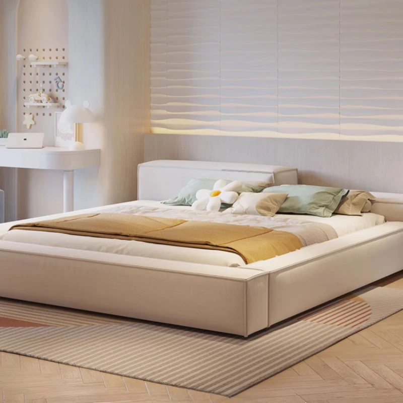 Double Quality Headboard Bed Frame Minimalist Quality Wedding Simple Ltalian Bed Aesthetics Bedroom Hotel Cama Casal Furniture