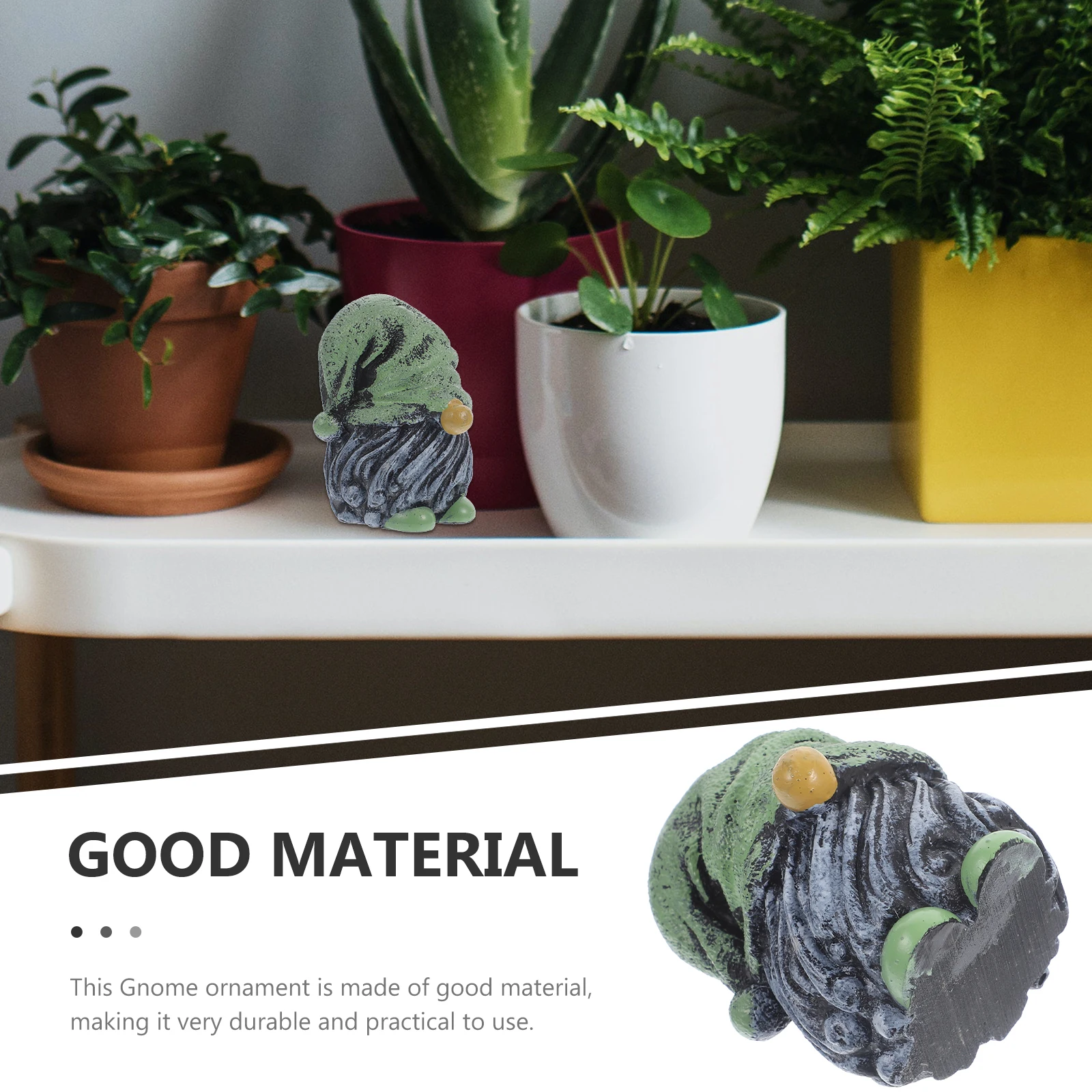 

Compact Gnome Ornament Resin Made Festival Decorative Piece for Indoor Outdoor Tabletop Garden Xmas Holiday Cheerful Atmosphere