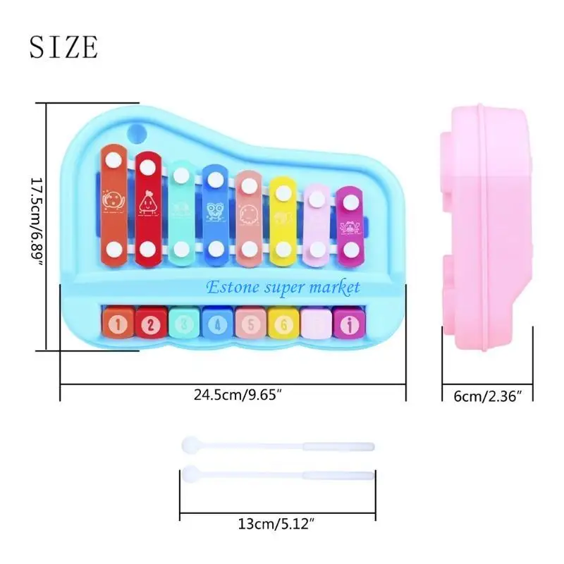 090B Tay Gõ Đàn Piano Đồ Chơi Giáo Dục Trẻ Bộ Gõ Nhạc Cụ Đồ Chơi Dành Cho Tiểu Học Âm Nhạc Trẻ Playset Đàn Piano