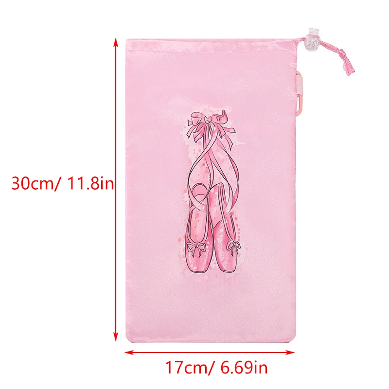 Portable Mesh Dance Bag Breathable Shoes Storage Pouch Girls Ballet Organizer Bags Shoe Pouches Bag Drawstring Dance Shoes Pouch