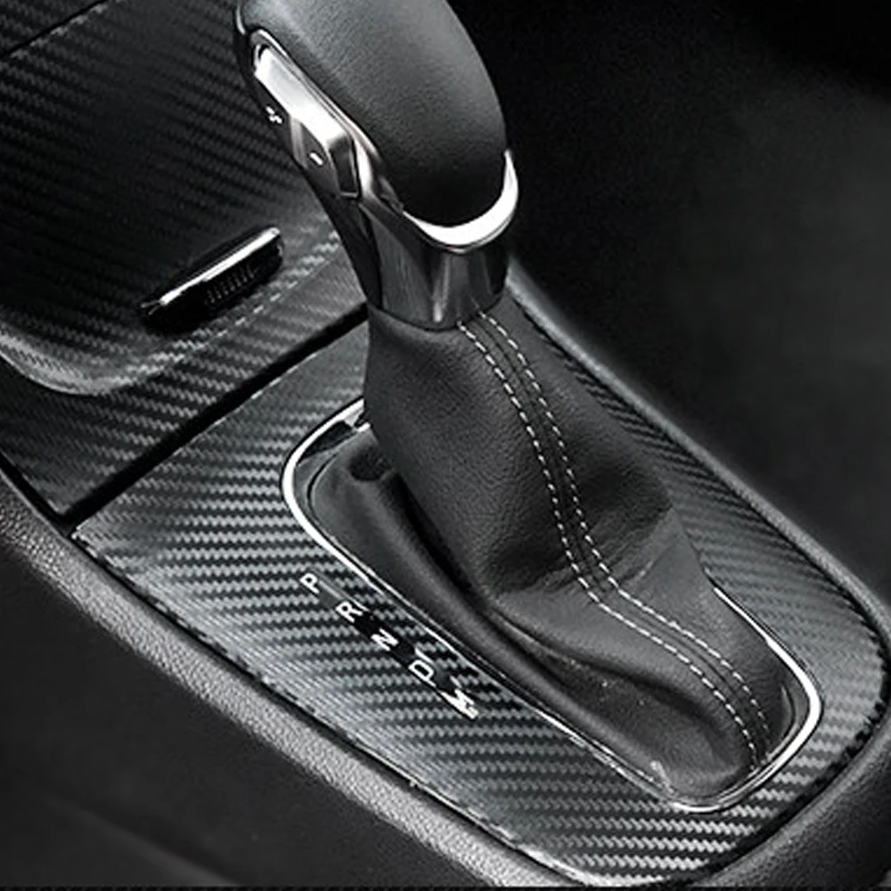 Carbon Fiber Interior car Sticker For OPEL VAUXHALL MOKKA 17-19 Central Console Gear Shift Panel Door Handle Cover Trim
