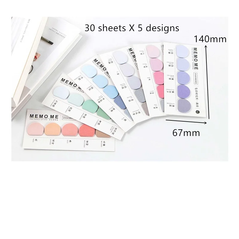 1pcs Mini Dots Color Sticky Memo Pad Colorful Spot Adhesive Notes Stickers Index Bookmark Decoration Office School A6664