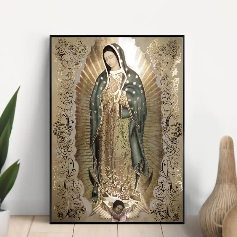 1pc Canvas Poster Modern Art  Guadalupe Mother Of God Home Decoration Canvas Painting  Decor Wall Art Home Wall Decor No Frame
