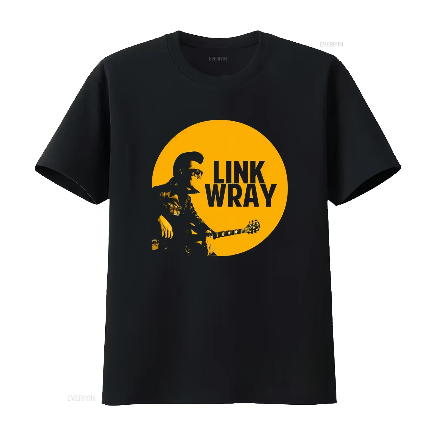 NWT Link Wray Man with Guitar Music Art Retro Style T Shirt vintage Washed designer clothes fashion graphic Slightly Soft