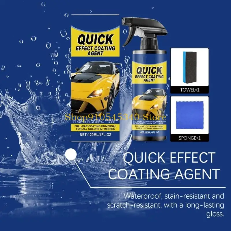 U2JA High Gloss Ceramic Coating Sprays with Fast Drying & Friendly Formula Ceramic Coating Solution for Vehicle Exterior