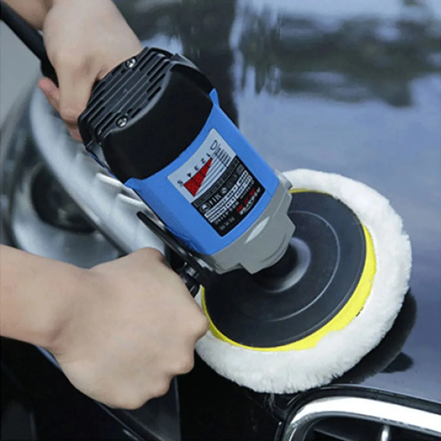 3/4/5 Inch Flocking Sanding Disc Hook And Loop Backing Buffing Pads Polishing Wheel For Electric Drill Polisher