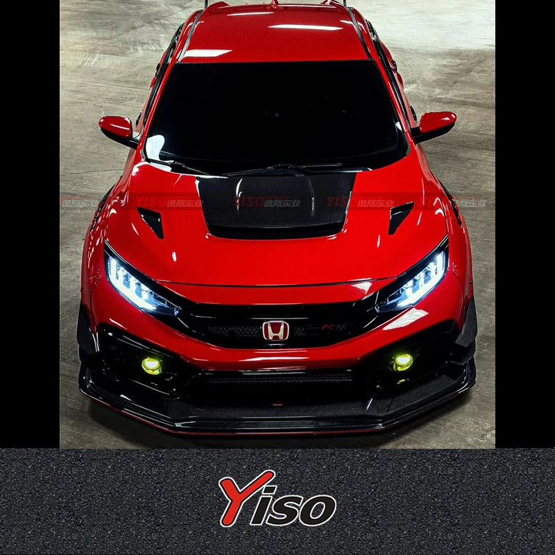 

Suitable For Honda Civic Fk8 Fk7 Carbon Fiber VARIS Ventilation Hood Replacement