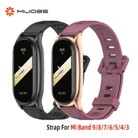 Silicone Strap for Mi Band 9 8 7 6 5 4 3 Smart Watch Watchband For Mi Band 7 Strap for Xiaomi Miband 6 5 4 3 Wristband Accessory