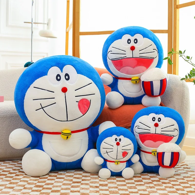 

Kawaii Doraemon Plush Toy Stuffed Doll Cute Birthday Gift for Kids Large Size Blue Fat Cat Pillow for Girls