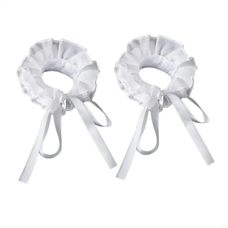 HX6F Elizabethan Ruffled Clown Clown Clown Clown Rigf and Wrist Cuffs