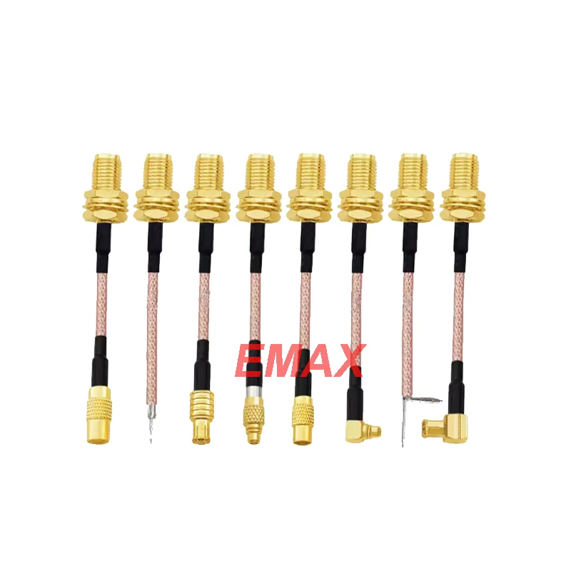 Cabo adaptador mmcx 5cm/5ps u. fl/cabo de conexão de soldagem dividida rg316 cabo rf sma mcx cabos de extensão macho e fêmea