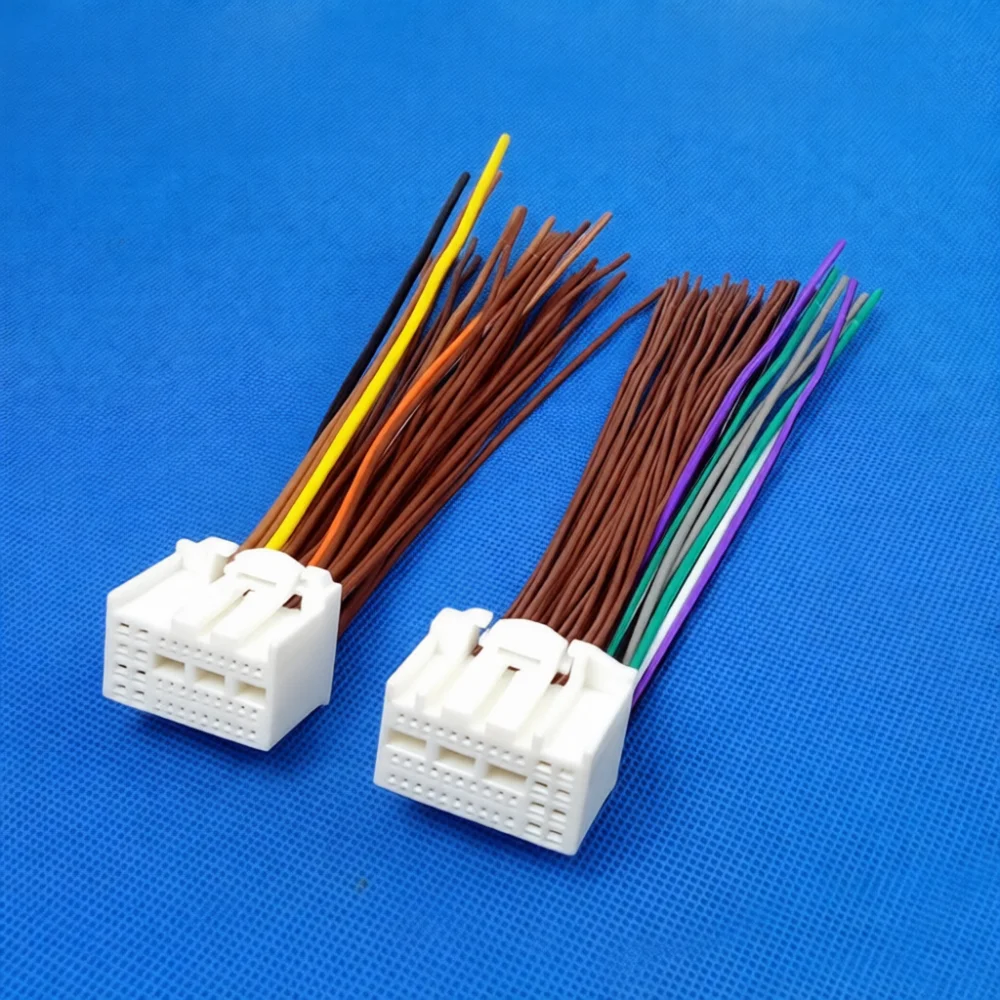 Car Radio Connection Cable Harness Plug Adapter For Hyundai Kia Stereo Systems Head Unit Wire Connector Harness Accessory