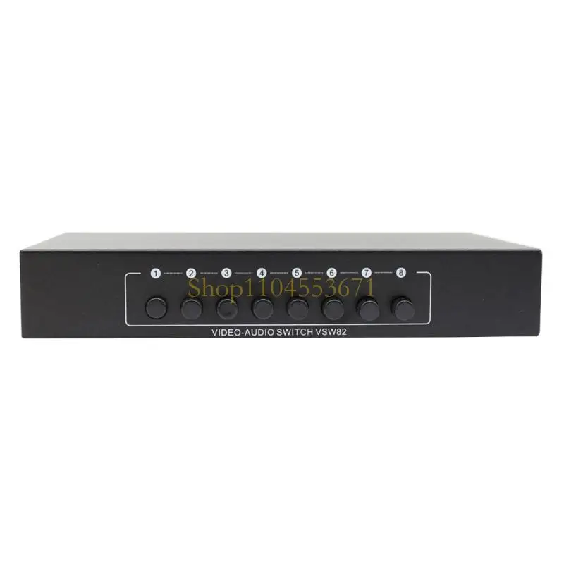 Best Seller Compactly Metal 3RCA Video audios Selector 8Port Seamless AV Switching