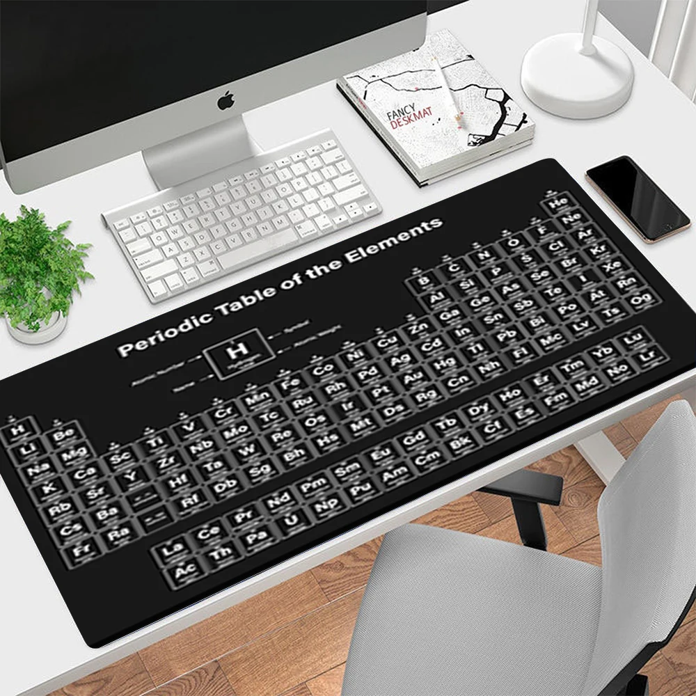 Mouse Pad Gamer XXL Custom HD Home Mouse Mat Desk Mats Periodic Table of Elements Office Carpet Gamer Natural Rubber Mice Pad