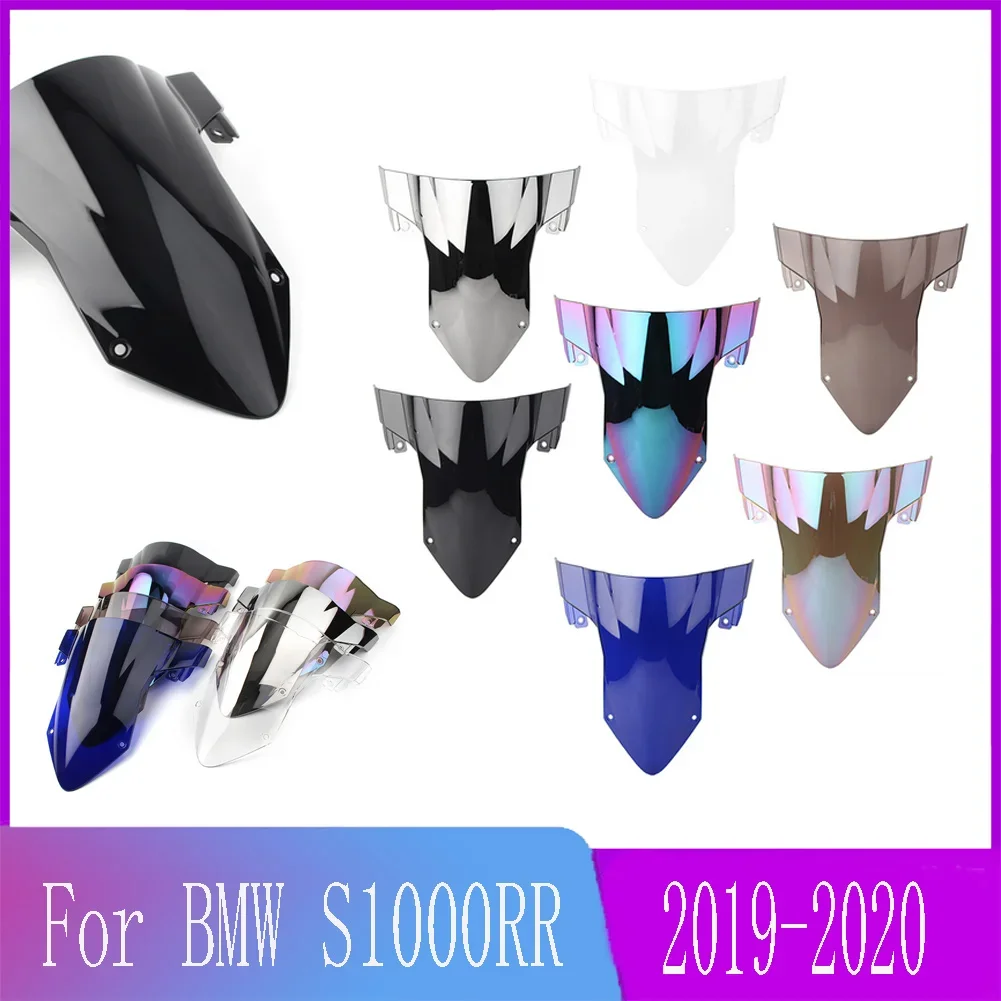 Motorcycle For BMW Double Bubble Windshield S1000RR S1000 S 1000 RR 2019 2020 2021 2022 WindScreen Accessories Fairing Deflector
