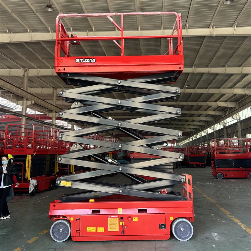 New Mobile Manual 4m-18m Hydraulic Electric Scissor Lift Table Work Platform Construction Lifters Scaffolds