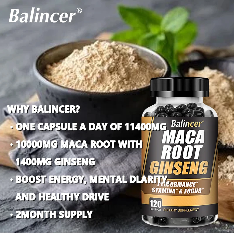 Natural Maca Extract - Aids endurance and strength, mood, performance supplement