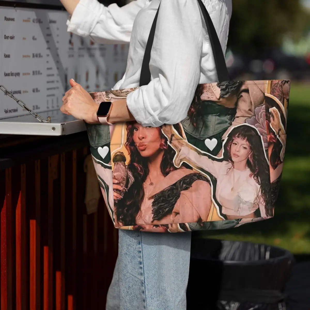Melanie Martinez Heads Beach Tote Bag Sport Gym Yoga Duffle Large Tote Bag Women Travel Bag Fitness bag