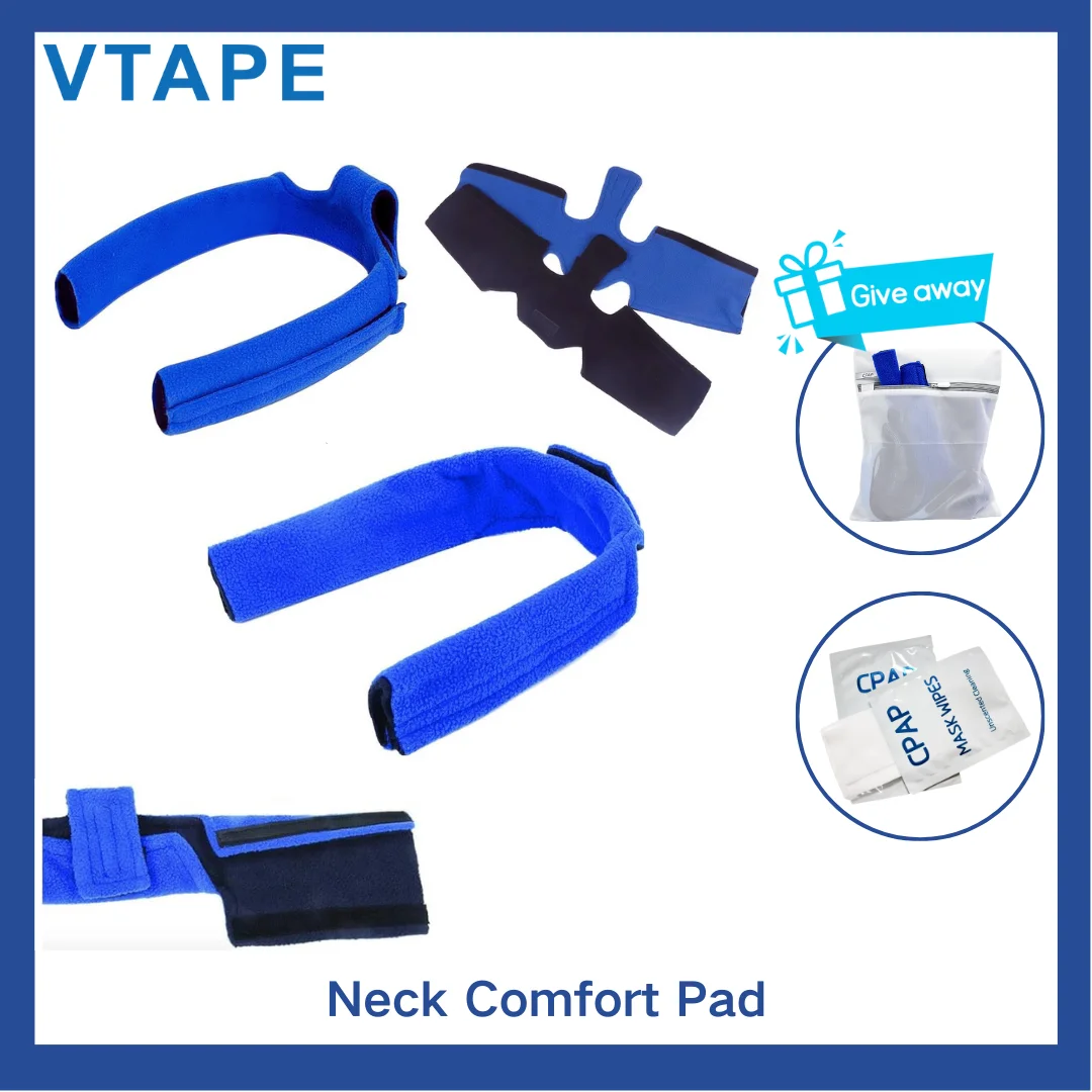 

2 Pcs CPAP Neck Pad - Mask Strap Padded Accessories - Fleece Comfort Cover for Full Face, Reduces Face and Neck Irritation