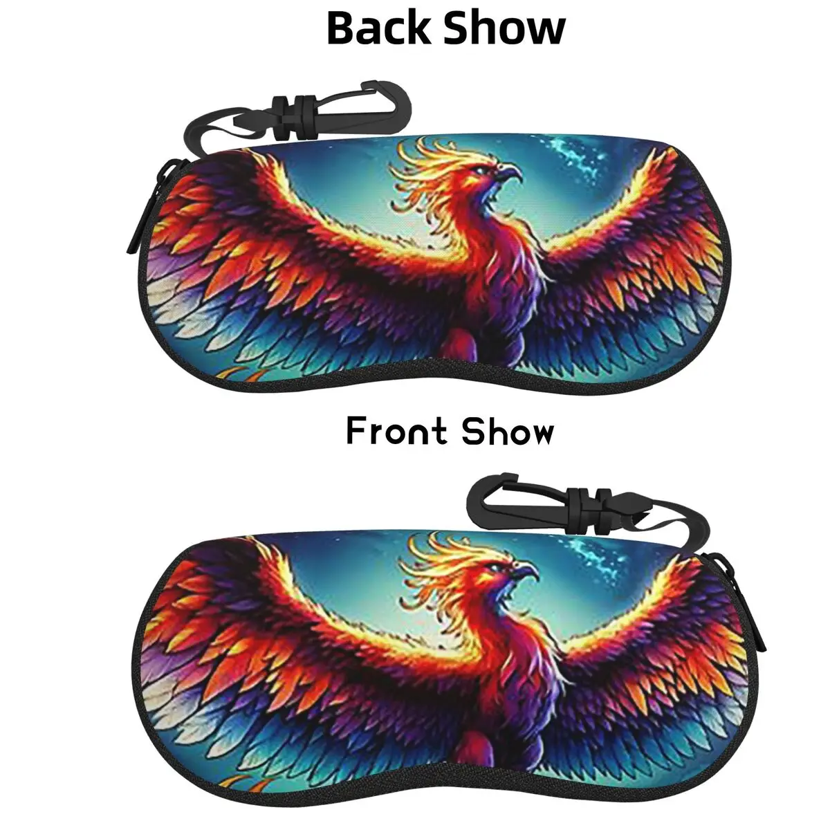 

Красочный чехол для очков Majestic Phoenix Shell, защитная коробка для солнцезащитных очков для женщин и мужчин, мягкая сумка для очков, сумка