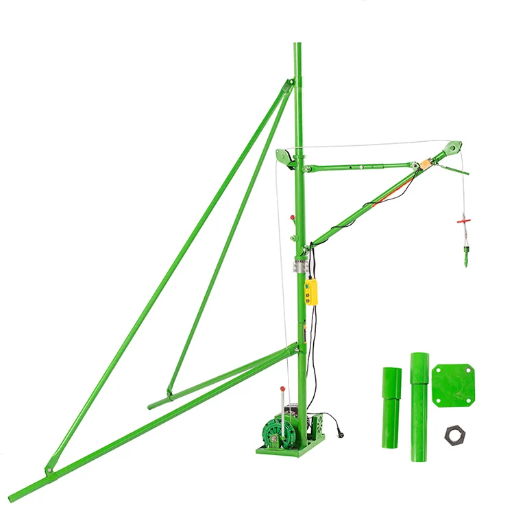 Portable Foldable Hand Operated Mobile Small Crane Small Simple Small Crane Household Lifting Crane Hoist