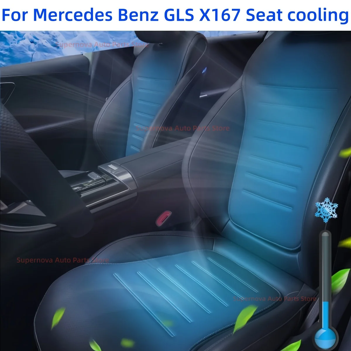 Automobile modification parts For Mercedes Benz GLS X167 Seat cooling Seat ventilation Car electrical fan Car interior supplies