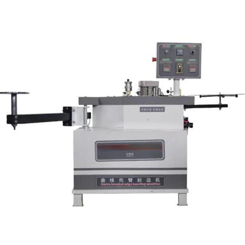 Curved Line Edge Banding Machine Manual Swing Arm Edger Woodworking Edge Desktop Curve Wrapping Machine