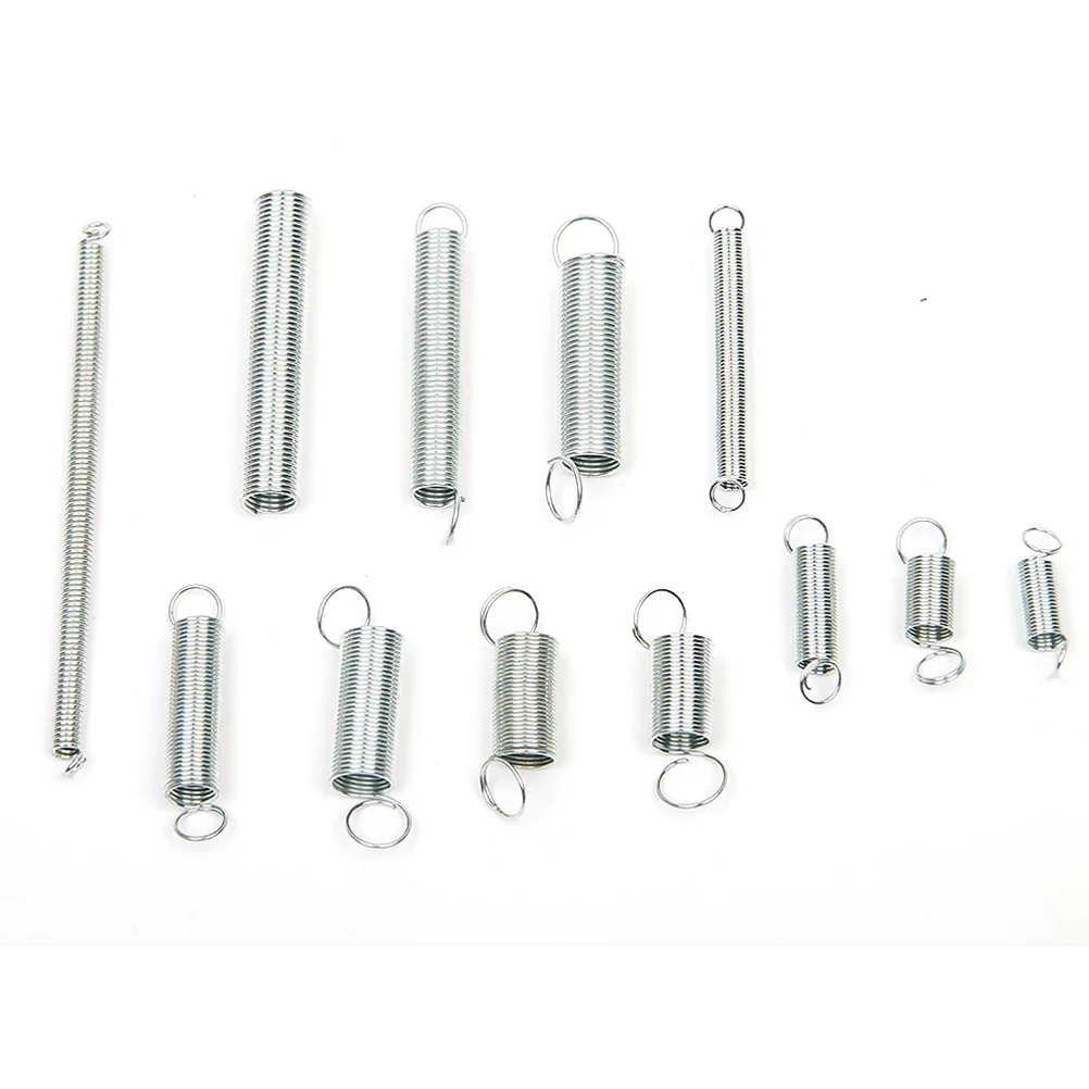 

200Pcs Spiral Extension Spring Set Galvanized Spring Assortment for Automotive Engines Major Appliances Medical Electronics High