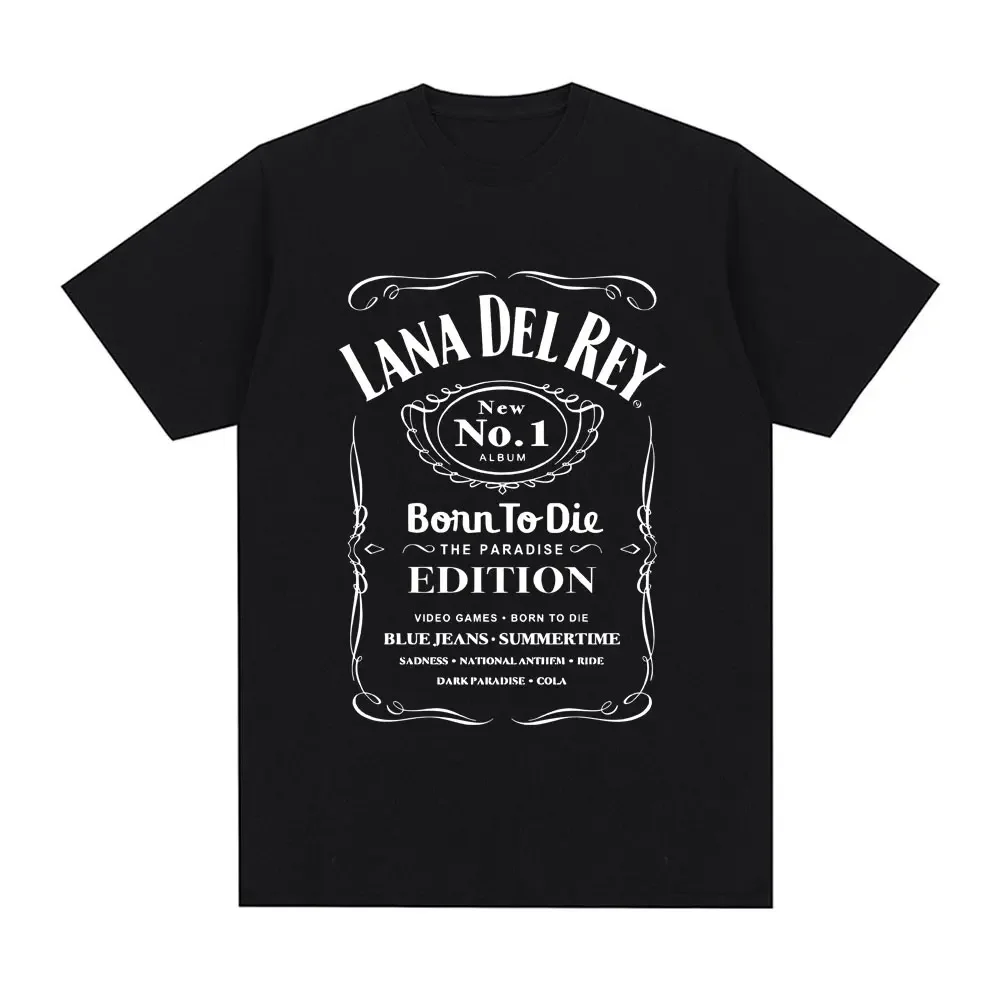 Singer Lana Del Rey T-shirt Men Women Fashion Hip Hop Short Sleeve T Shirts Summer 100% Cotton Casual Soft Tee Shirt Streetwear