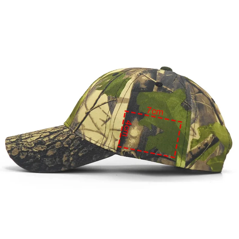 Baseballkappe mit individuellem Logo und Tarnmuster für Männer und Frauen, Text-Stickerei, Jagd-, Angel- und Sportkappen, verstellbar, Dropshipping – Detail 5